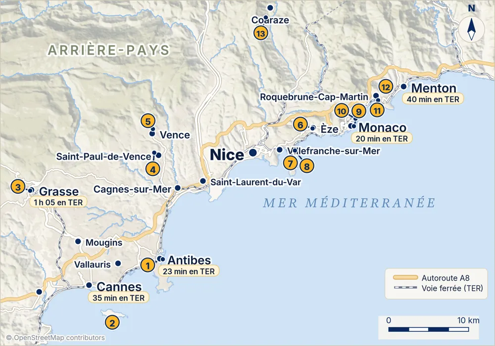 De Cannes à Menton